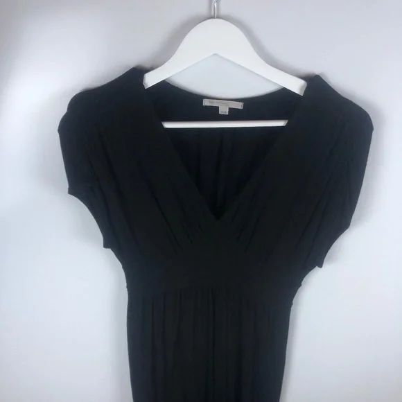 chinese dress ladies GAP Womens Short Sleeve Splitneck Midi Dress Black XS at Amazon Women's  Clothing store